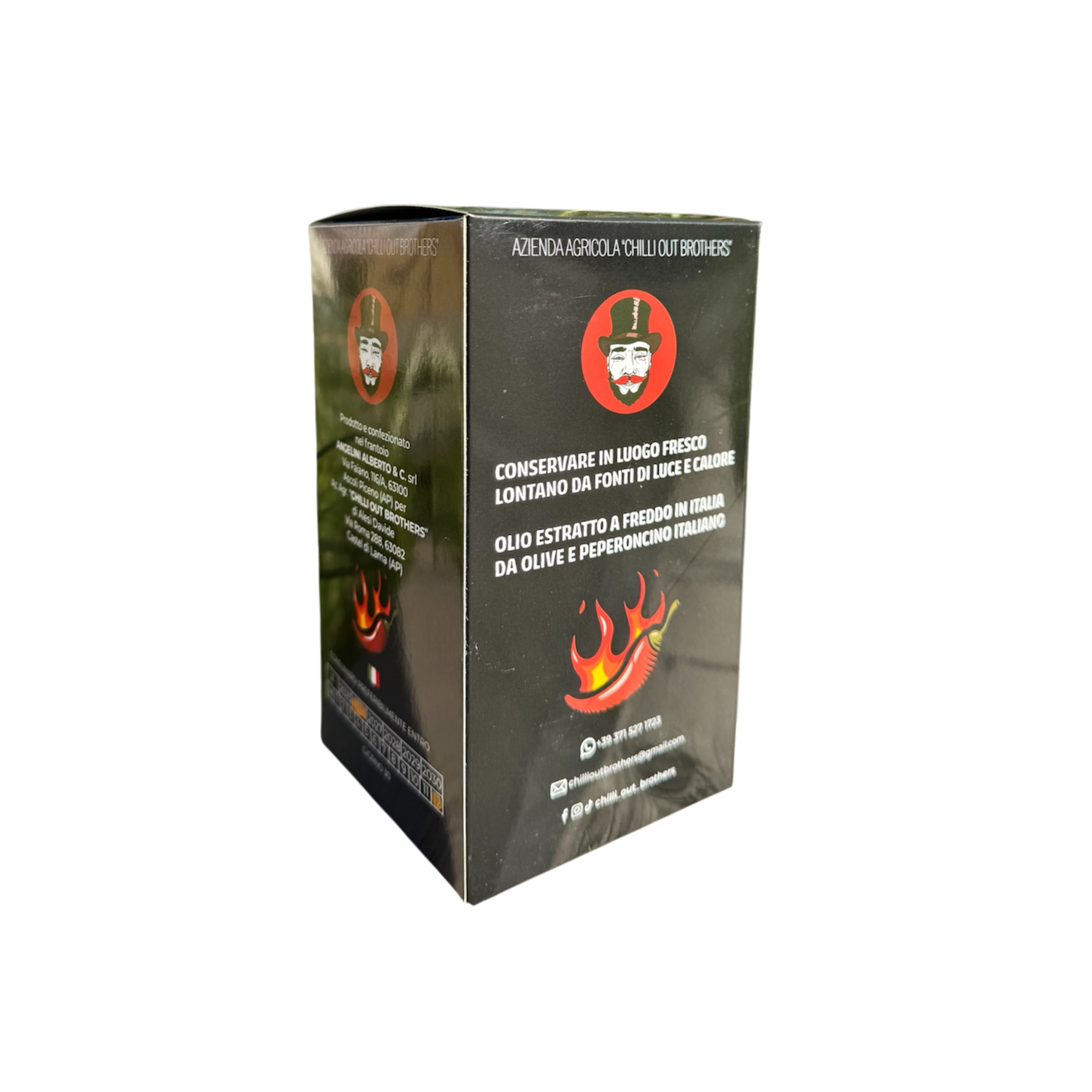 Olio Extravergine di Oliva aromatizzato al peperoncino Cayenna - Confezione Regalo 250 ml